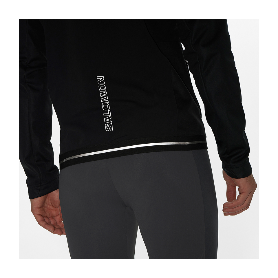 Salomon Men's GORE-TEX INFINIUM WINDSTOPPER Wind Jacket Deep Black