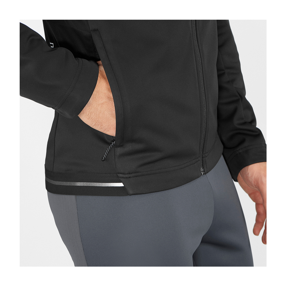 Salomon Men's GORE-TEX INFINIUM WINDSTOPPER Wind Jacket Deep Black