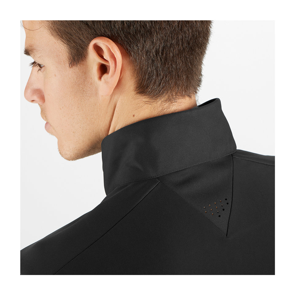 Salomon Men's GORE-TEX INFINIUM WINDSTOPPER Wind Jacket Deep Black