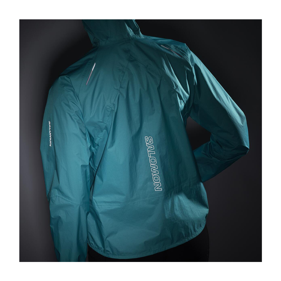 Salomon Women's Bonatti Waterproof Jacket Peacock Blue