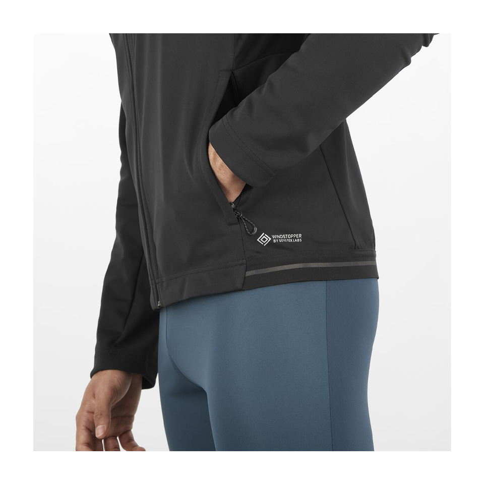 Salomon Men's GORE-TEX Softshell Jacket Deep Black