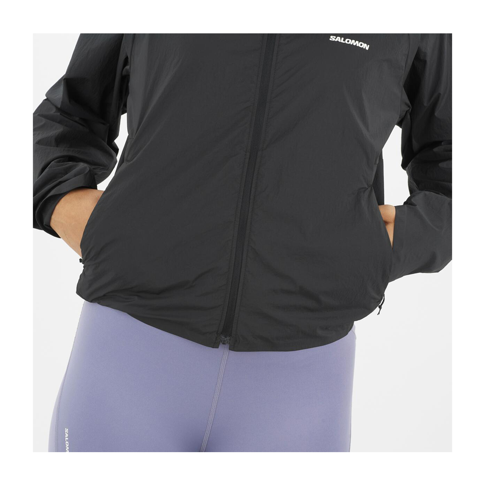 Salomon Women's SHAKEout FLY Wind Jacket Deep Black
