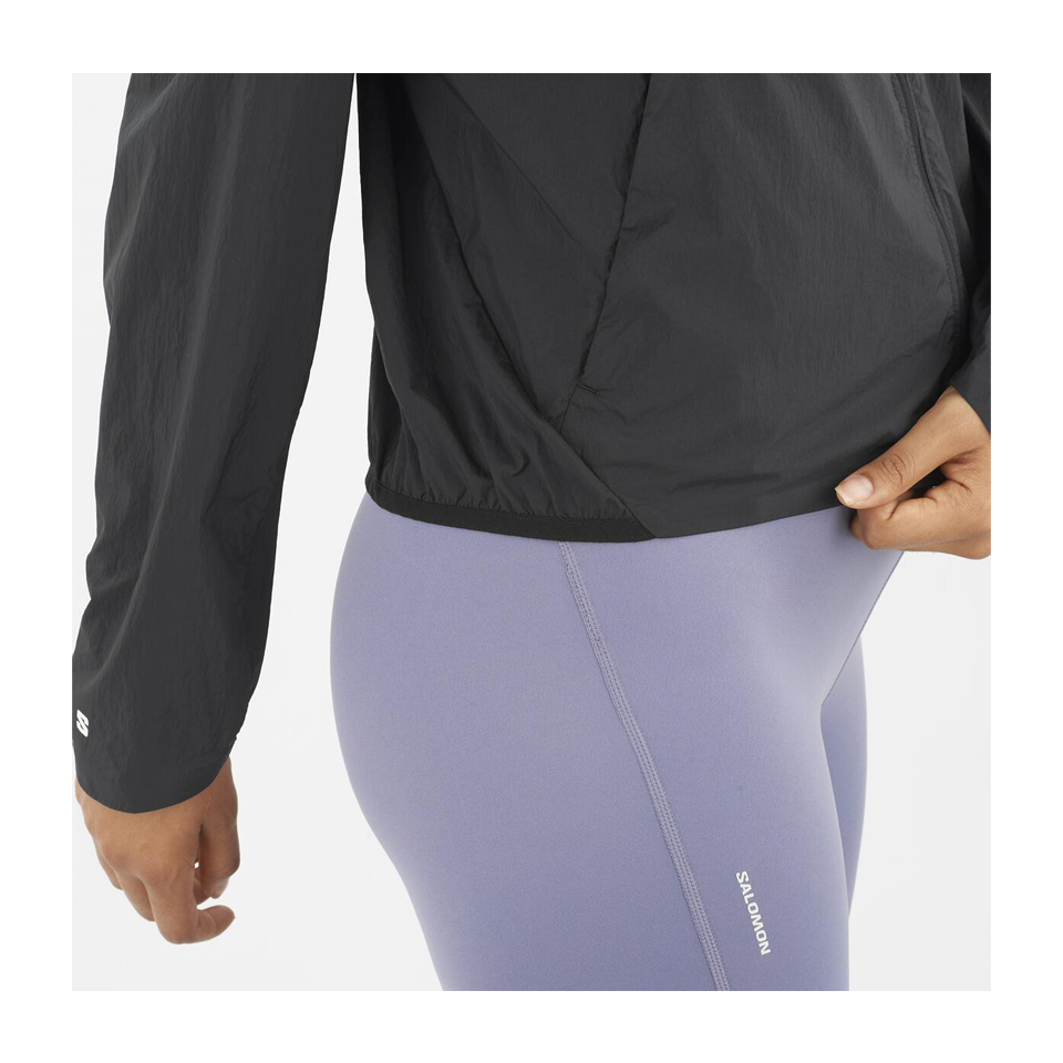 Salomon Women's SHAKEout FLY Wind Jacket Deep Black