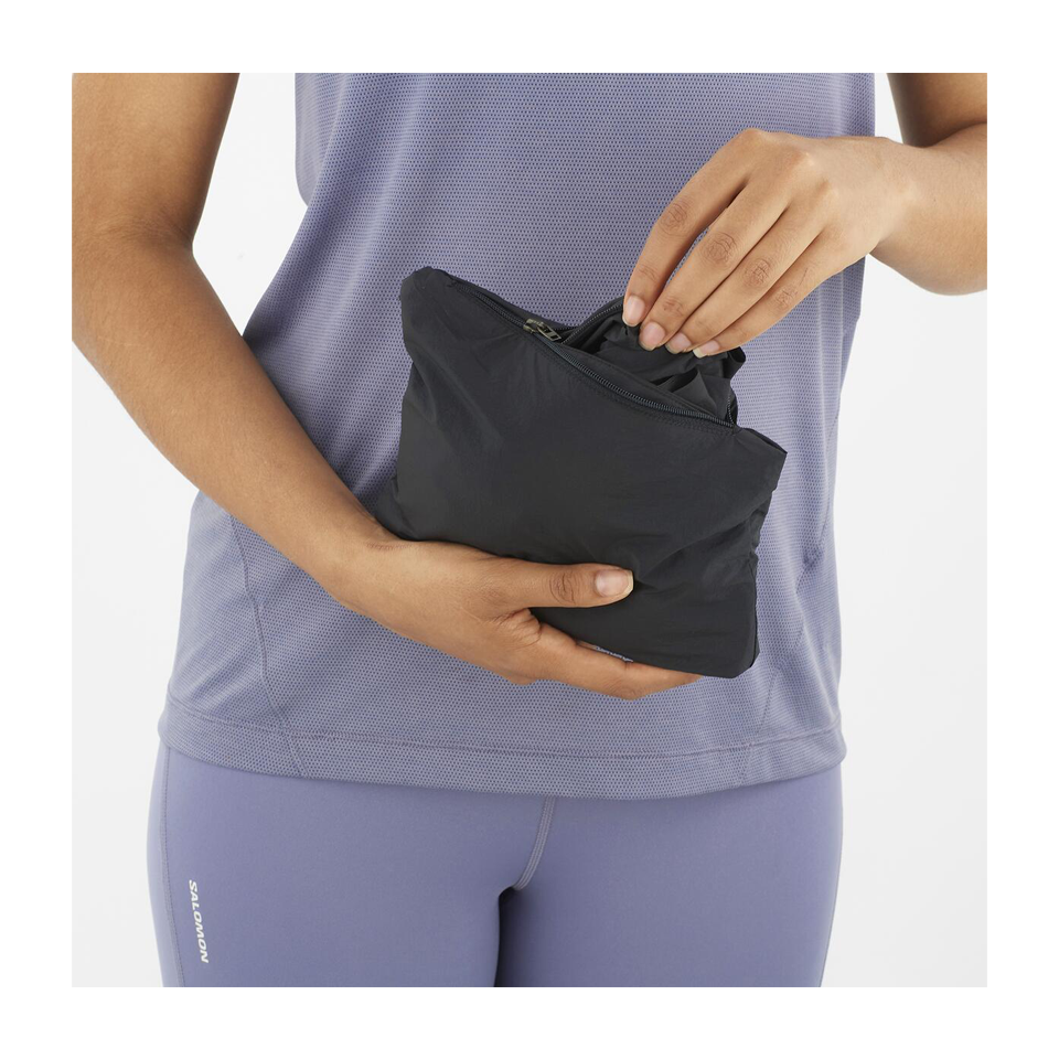 Salomon Women's SHAKEout FLY Wind Jacket Deep Black