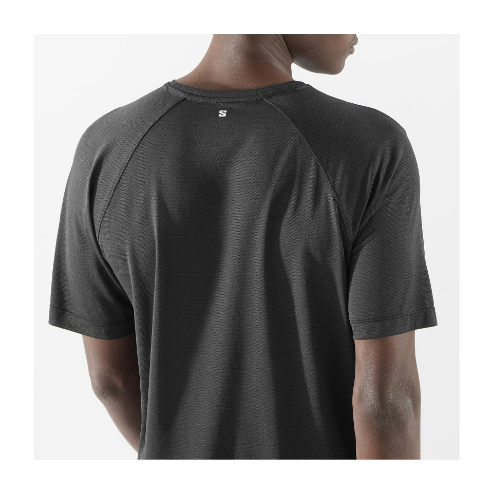 Salomon Men's SHAKEout Core Short Sleeve T-Shirt Deep Black