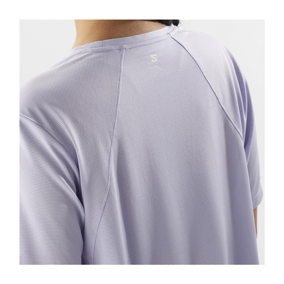 Salomon Women's SHAKEout CORE Short Sleeve T-Shirt Cosmic Sky
