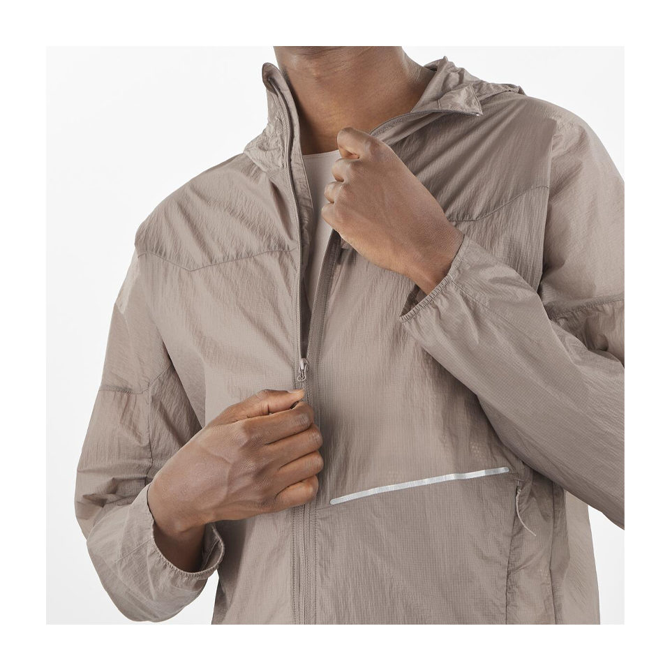 Salomon Men's Sense Aero Wind Jacket Iron