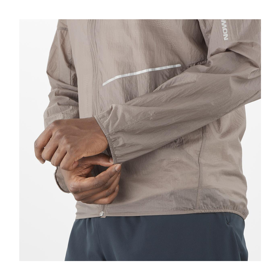 Salomon Men's Sense Aero Wind Jacket Iron