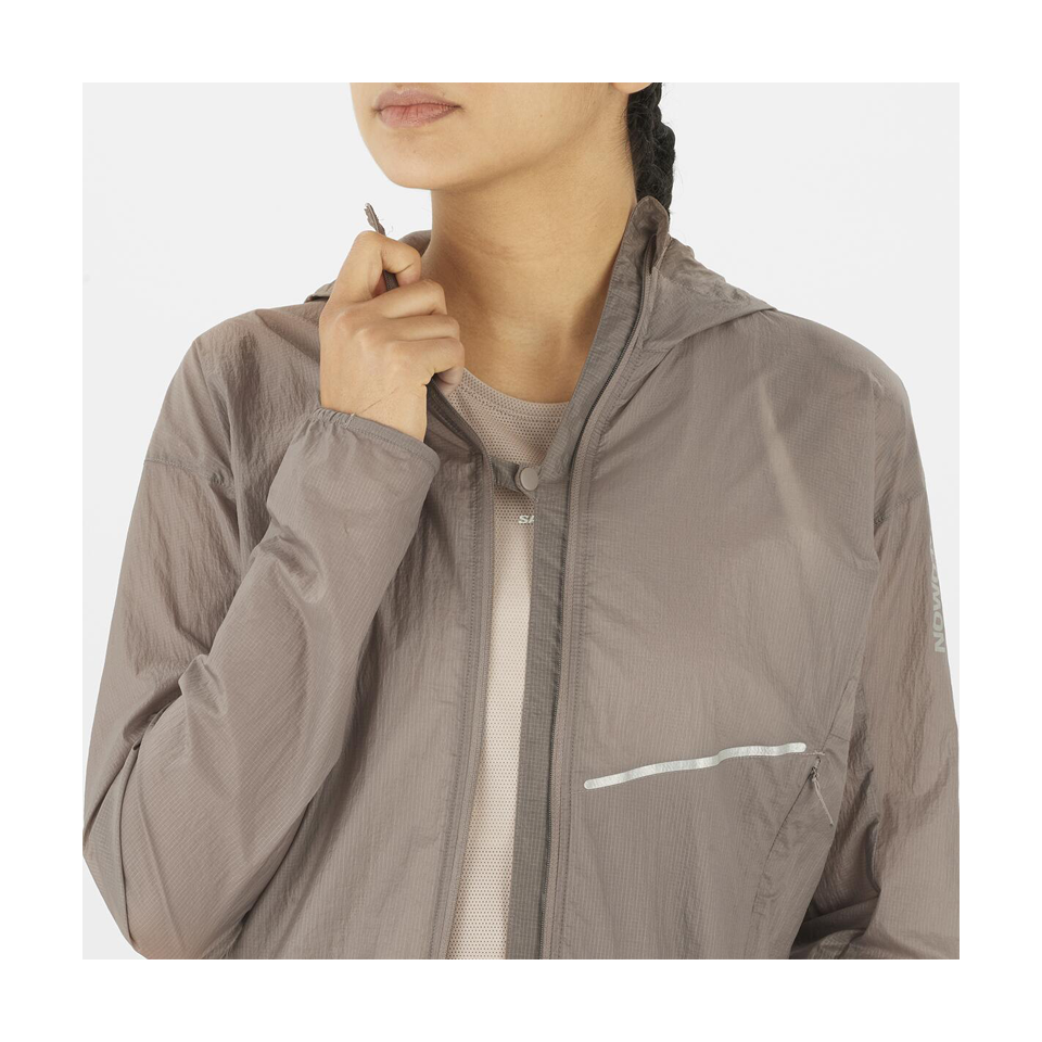 Salomon Women's SENSE AERO WIND Jacket Iron