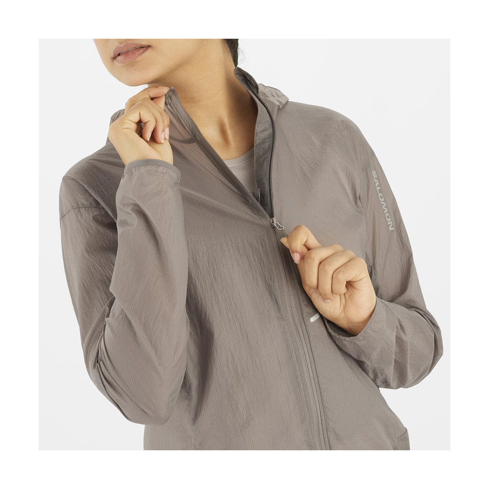 Salomon Women's SENSE AERO WIND Jacket Iron