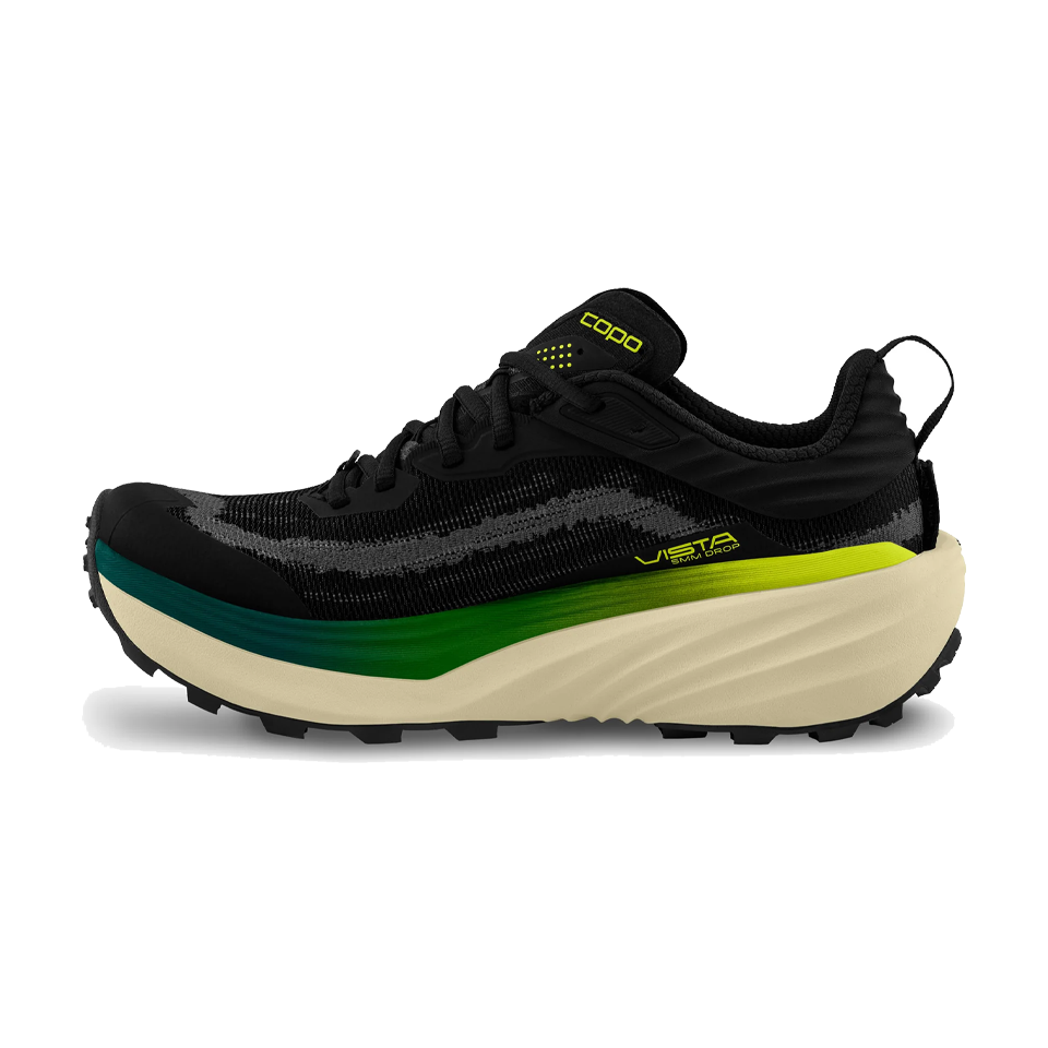 Topo Athletic Men's Vista Black/Lime