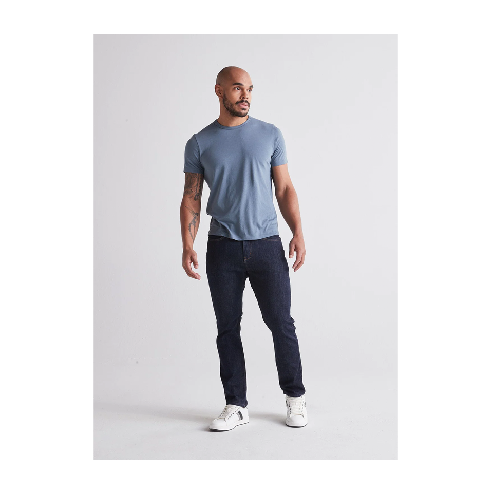 DUER Men's Performance Denim Relaxed Taper Heritage Rinse