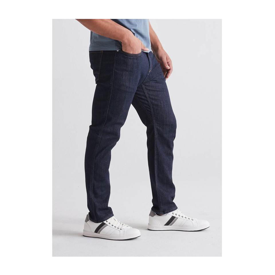 DUER Men's Performance Denim Relaxed Taper Heritage Rinse