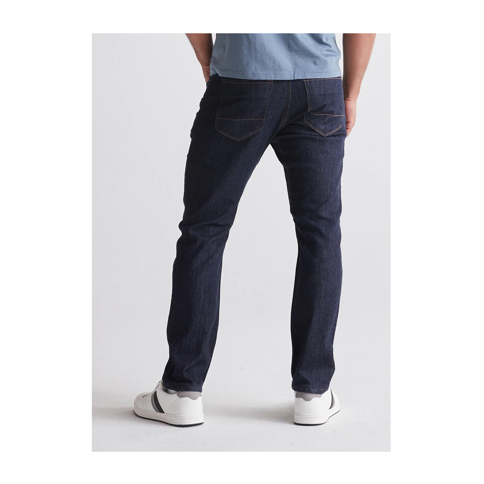 DUER Men's Performance Denim Relaxed Taper Heritage Rinse