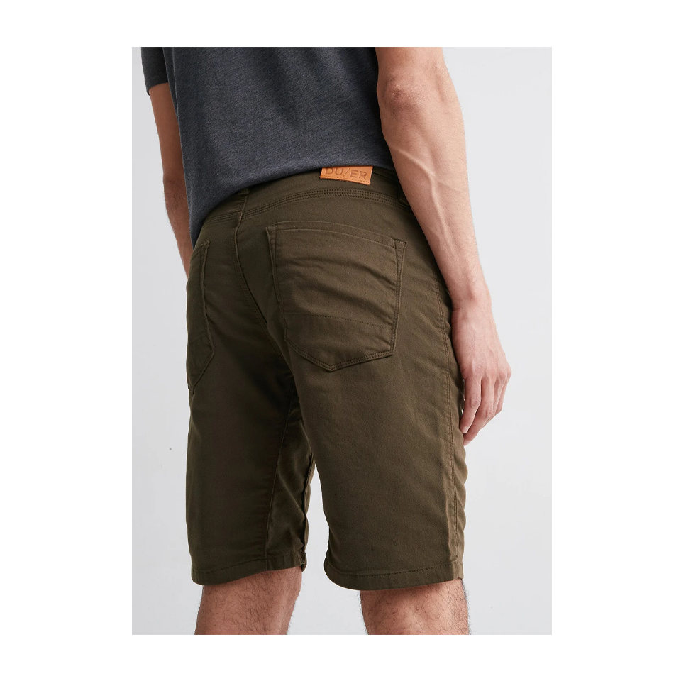 DUER Men's No Sweat Short Slim Army Green