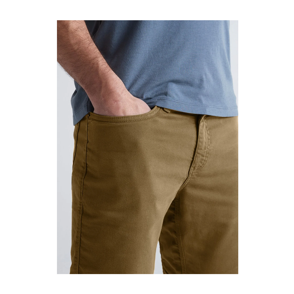 DUER Men's No Sweat Short Slim Tobacco