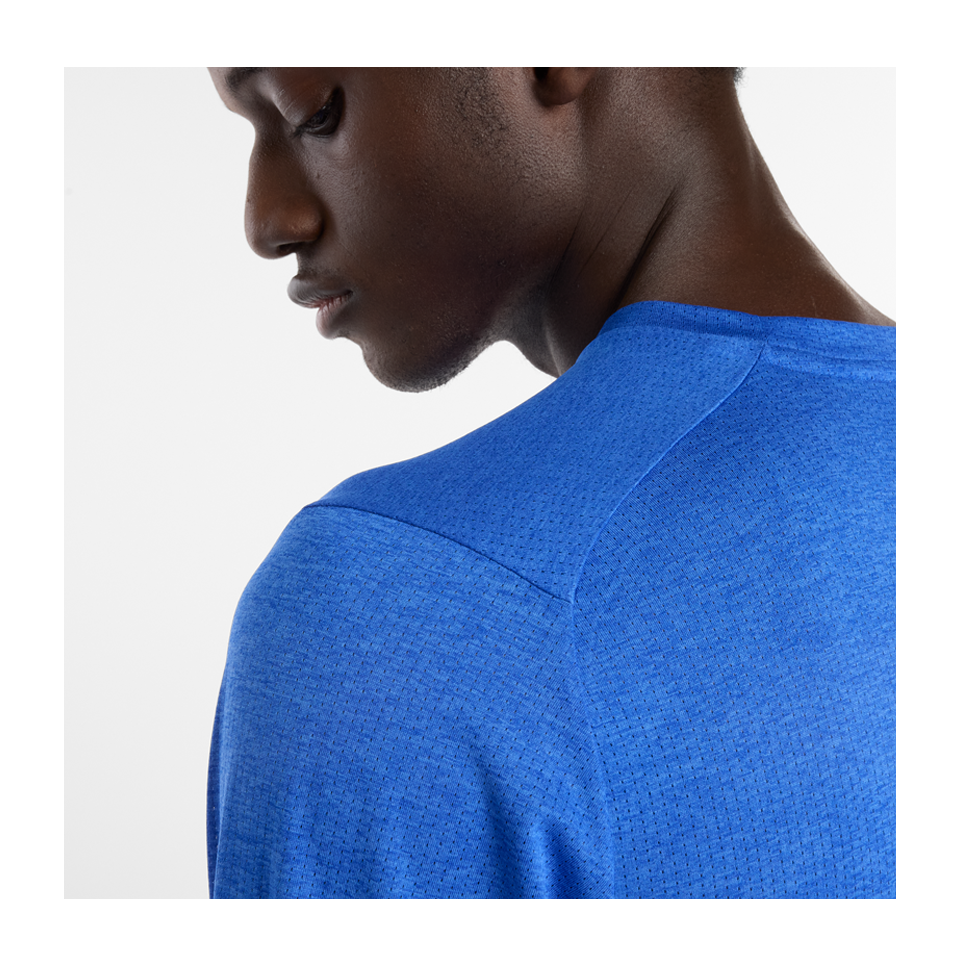 New Balance Men's Athletics Long Sleeve Blue Gemstone Heather