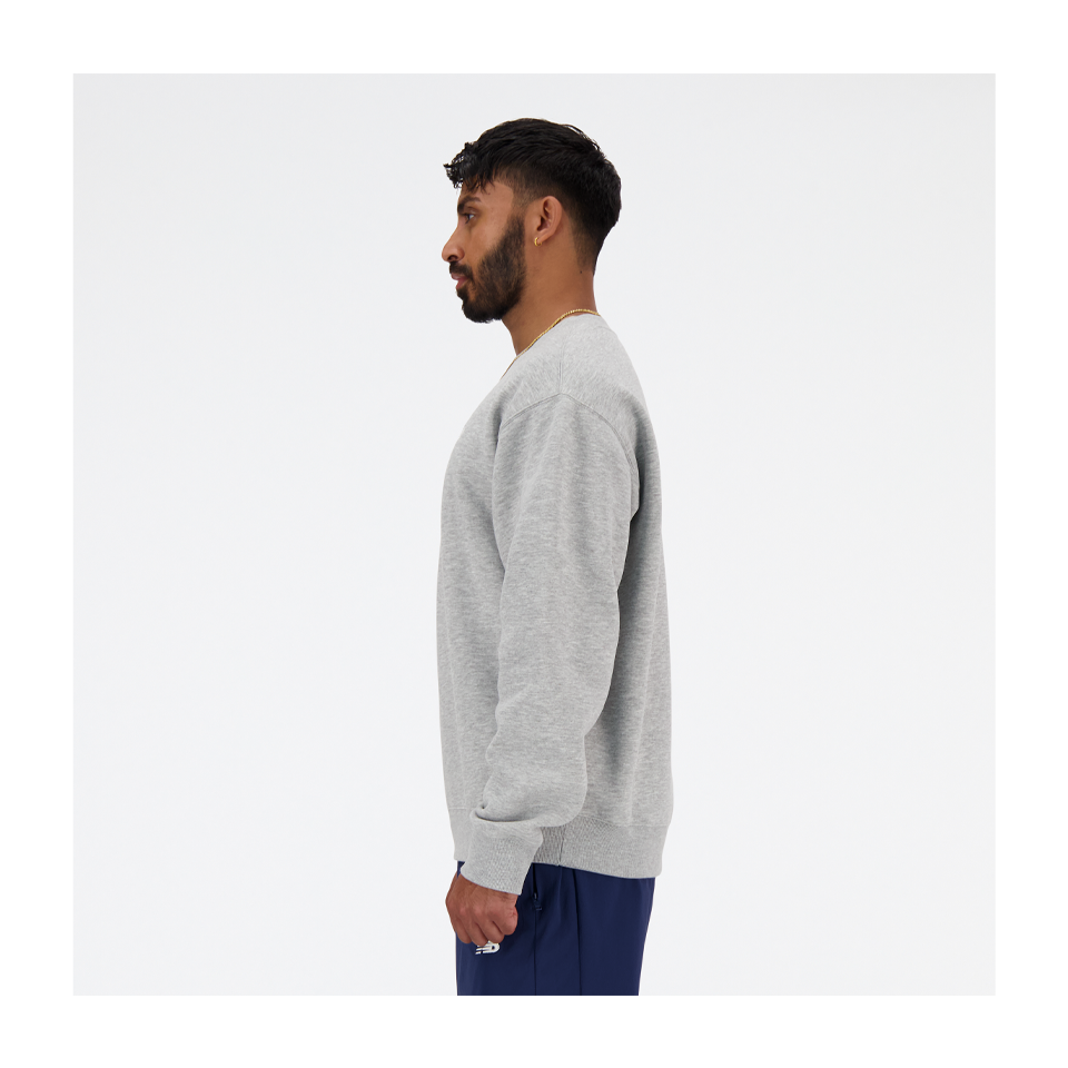 New Balance Men's Sport Essentials Fleece Crew Athletic Grey