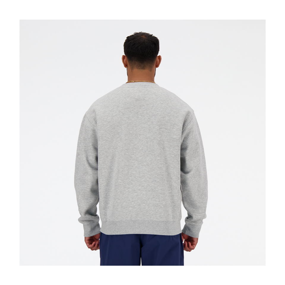 New Balance Men's Sport Essentials Fleece Crew Athletic Grey