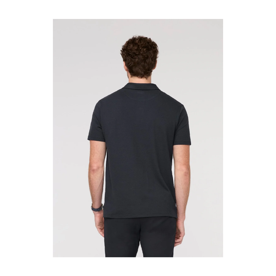 DUER Men's Air Flow Pique Polo Navy