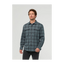 DUER Men's Performance Flannel Overshirt Marine Plaid