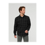 DUER Men's Performance Flannel Overshirt Black Plaid