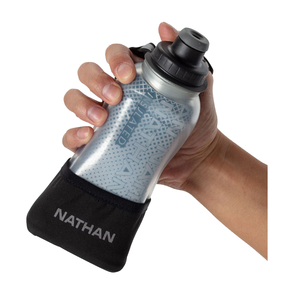 Nathan QuickSqueeze Lite Insulated Handheld 12oz Black/Marine Blue