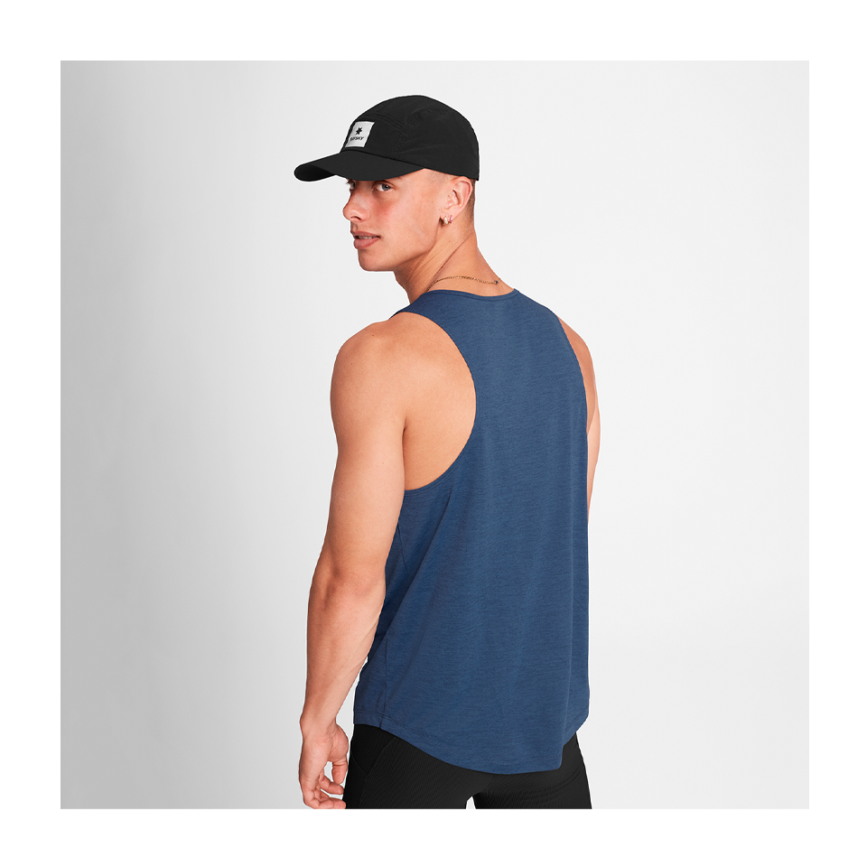 SAYSKY Men's Logo Combat Pro Singlet Blue