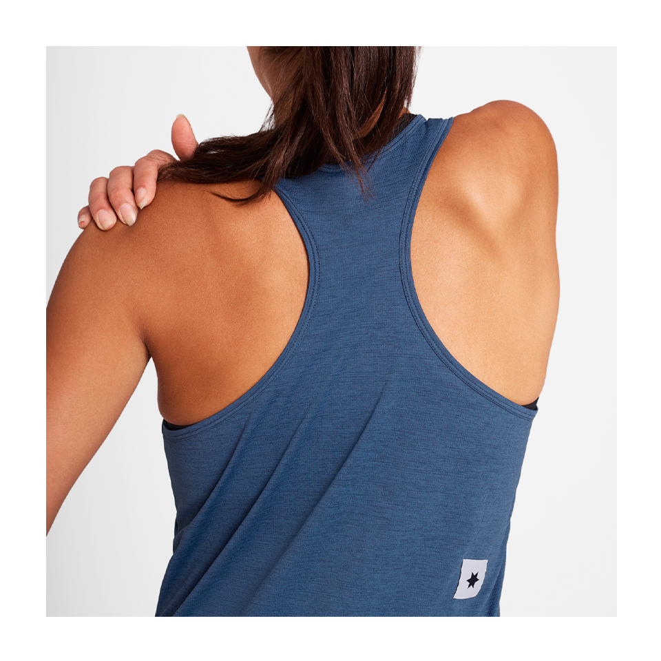 SAYSKY Women's Logo Combat Pro Singlet Blue