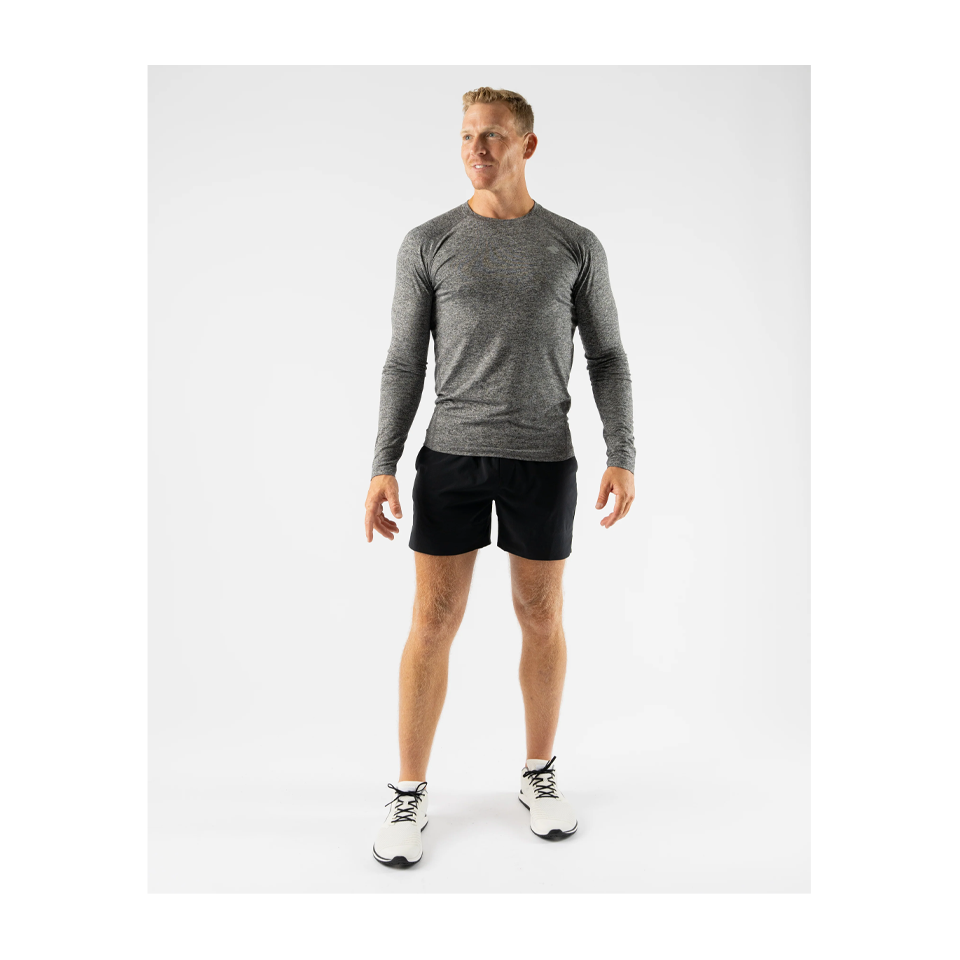 rabbit Men's EZ Tee LS Black Charcoal