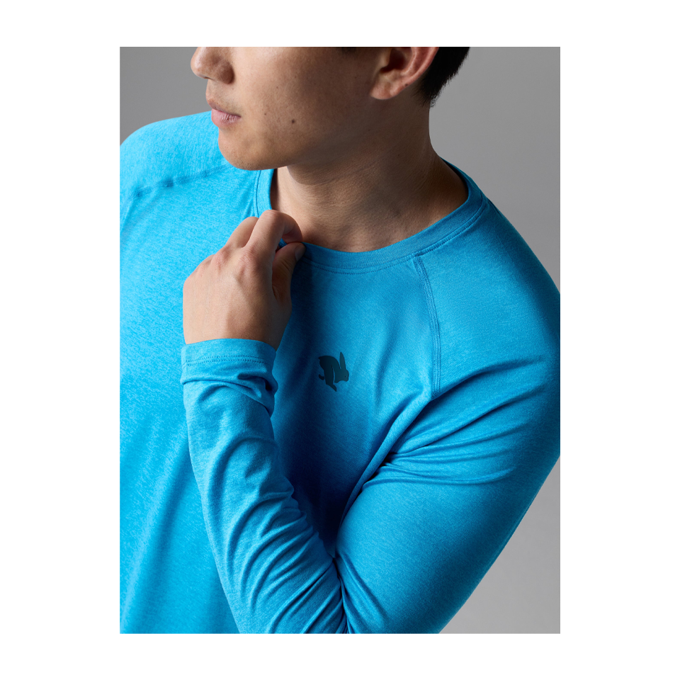 rabbit Men's EZ Tee LS Atomic Blue
