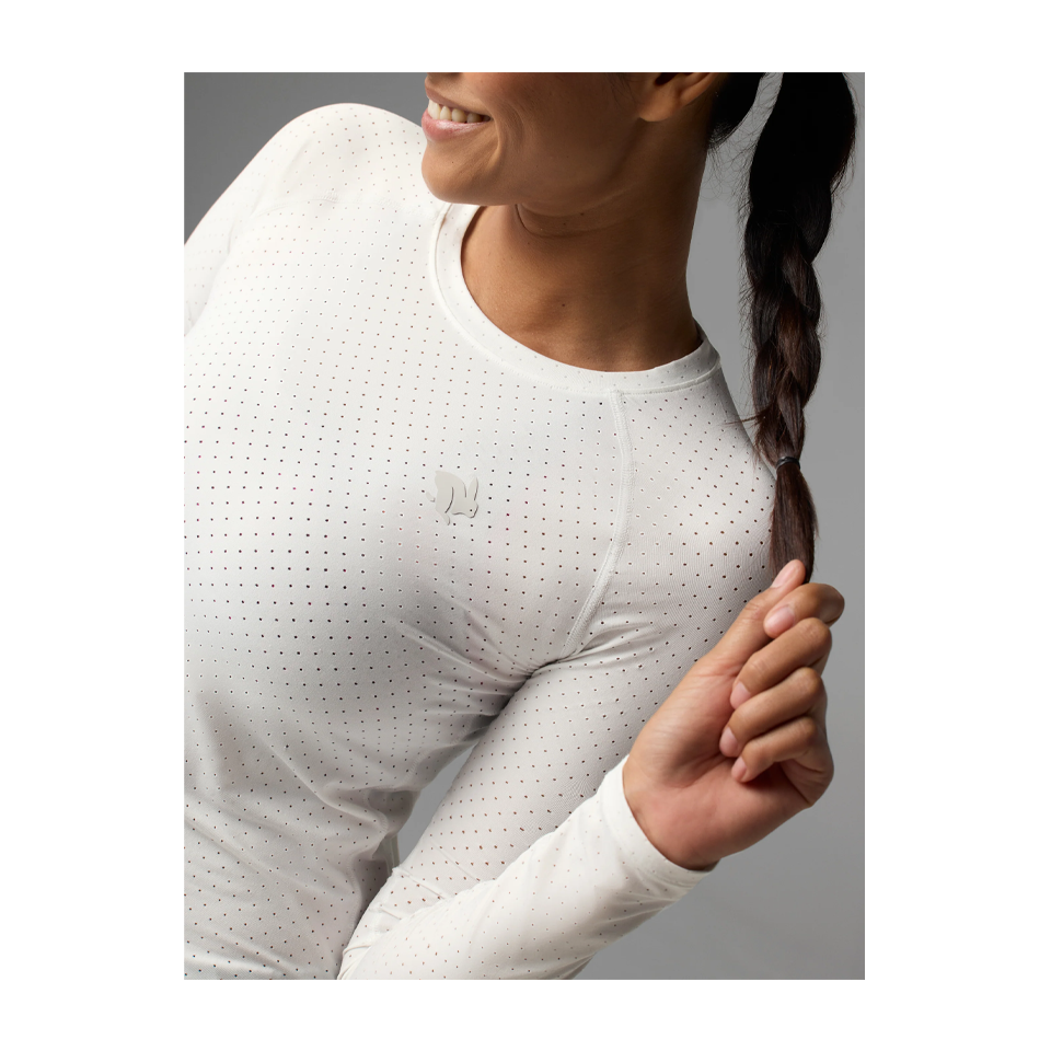 rabbit Women's Ice Perf Tee LS White