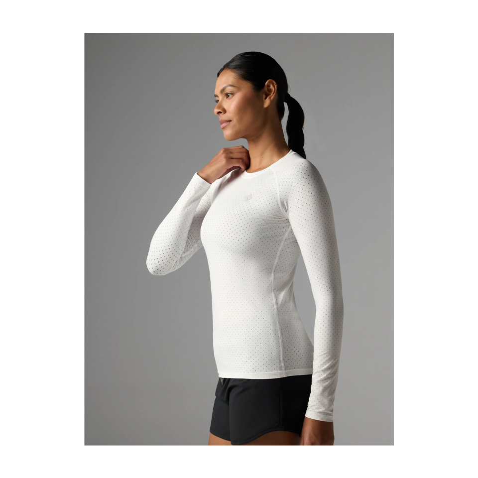 rabbit Women's Ice Perf Tee LS White
