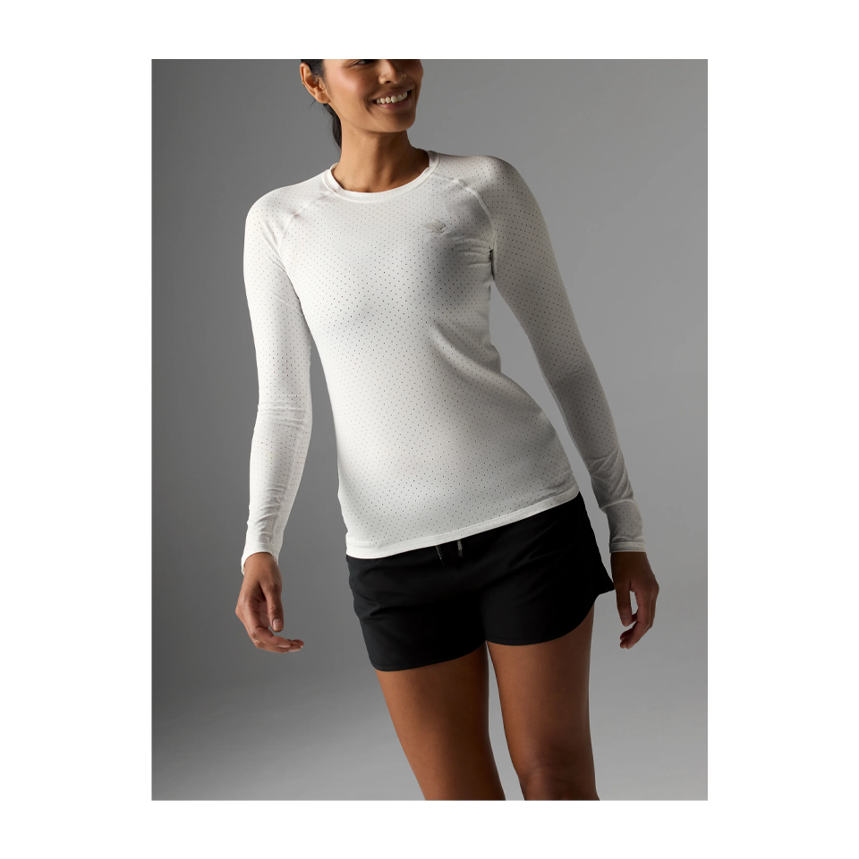 rabbit Women's Ice Perf Tee LS White