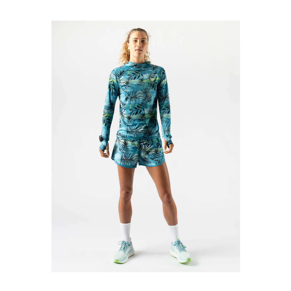 rabbit Women's UPF Deflector 2.0 Algiers Blue Tropics