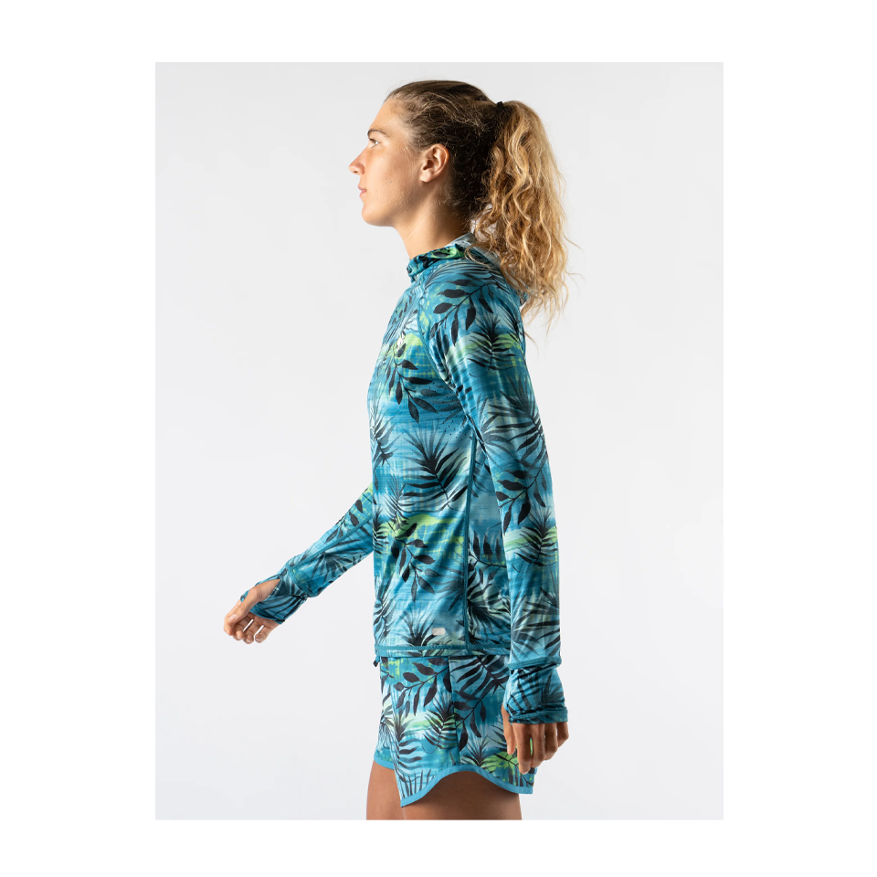 rabbit Women's UPF Deflector 2.0 Algiers Blue Tropics