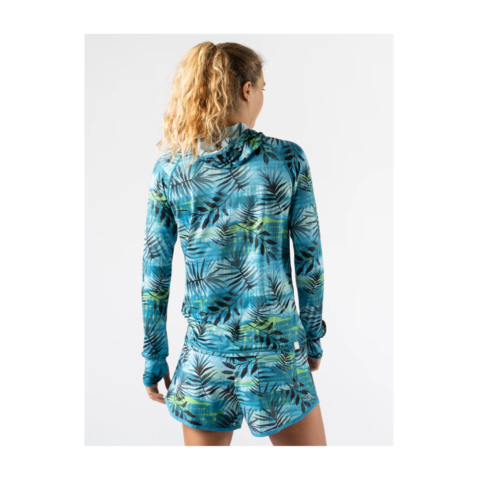 rabbit Women's UPF Deflector 2.0 Algiers Blue Tropics