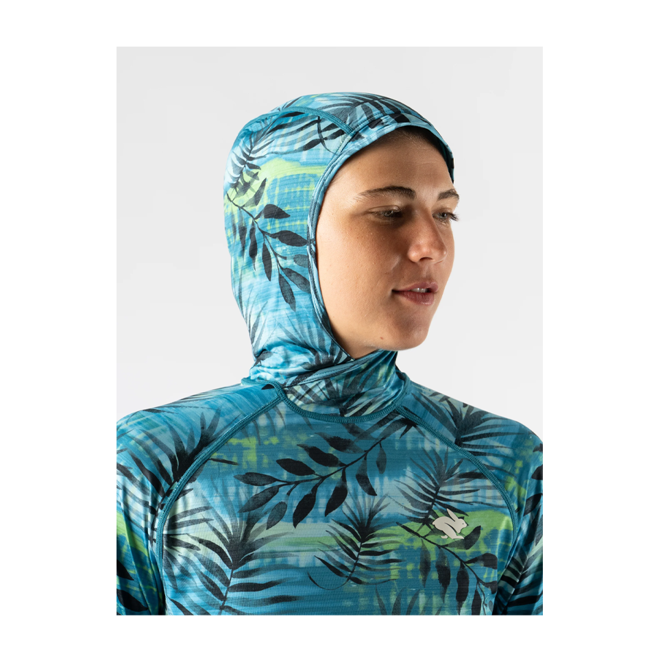 rabbit Women's UPF Deflector 2.0 Algiers Blue Tropics