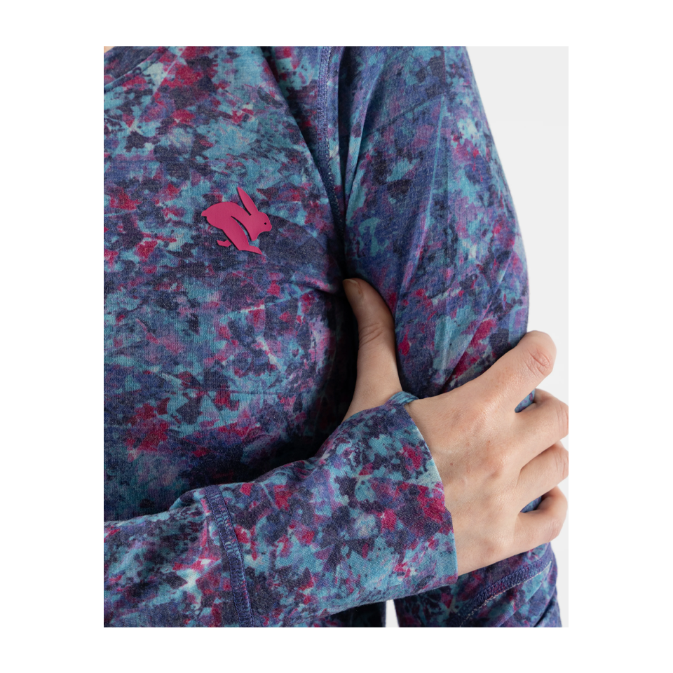 rabbit Women's Outrun Longsleeve Salt Air Leaves