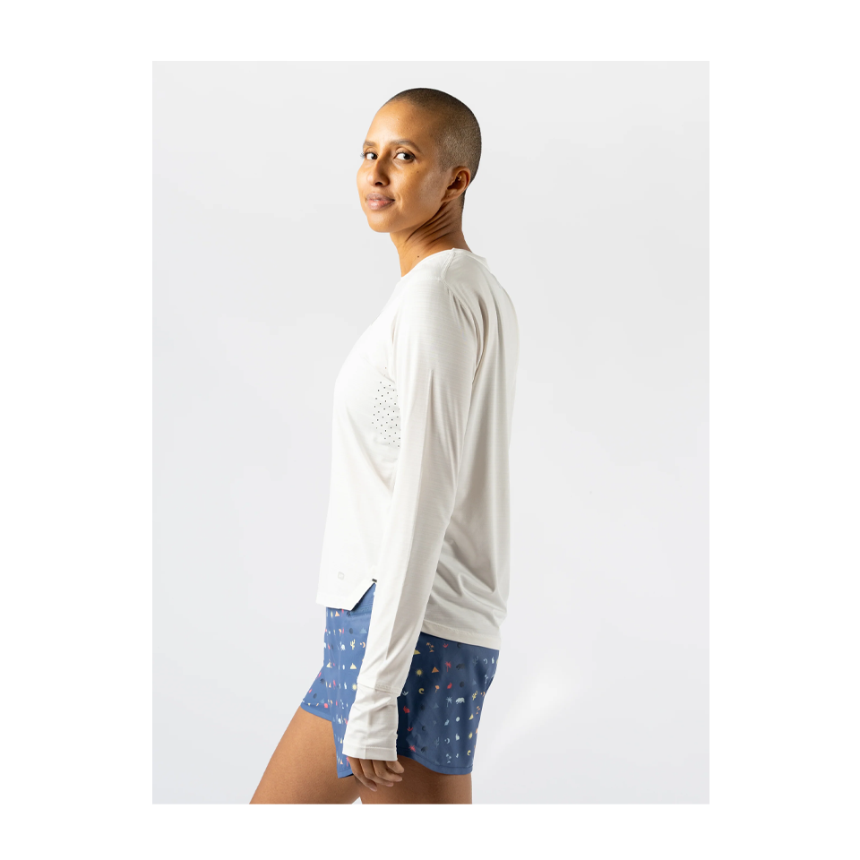 rabbit Women's UPF Tee LS Snow White