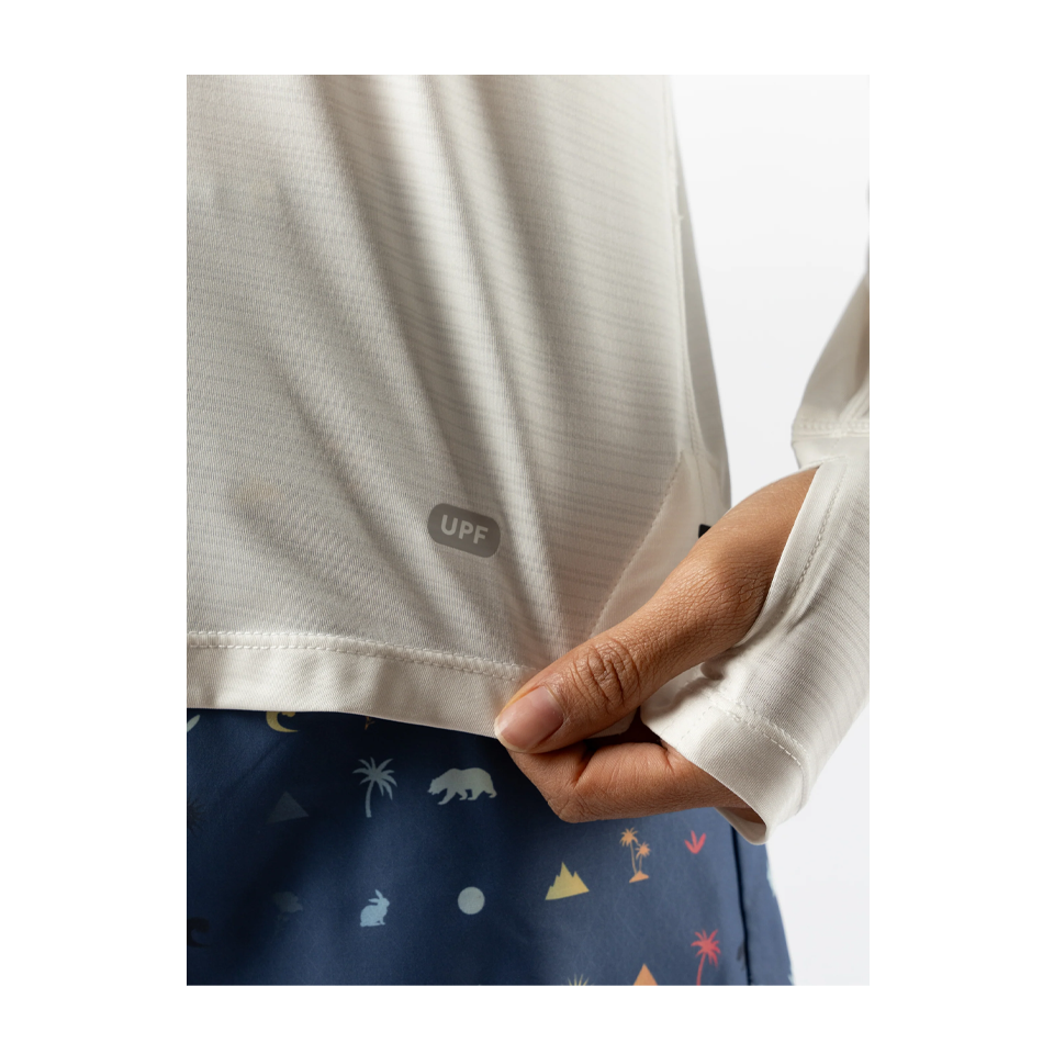 rabbit Women's UPF Tee LS Snow White