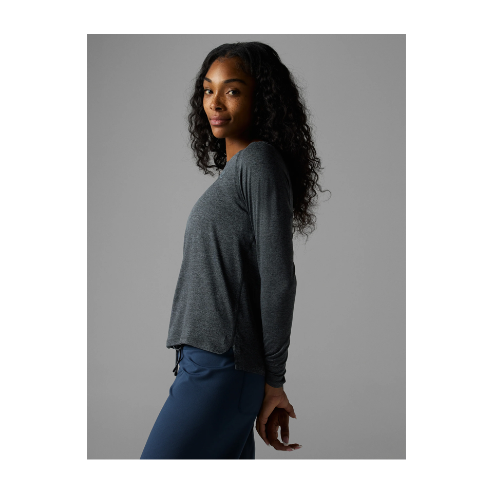 rabbit Women's EZ Tee LS Black Charcoal