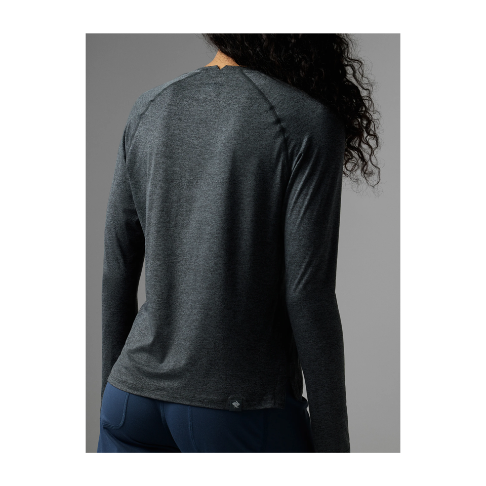 rabbit Women's EZ Tee LS Black Charcoal