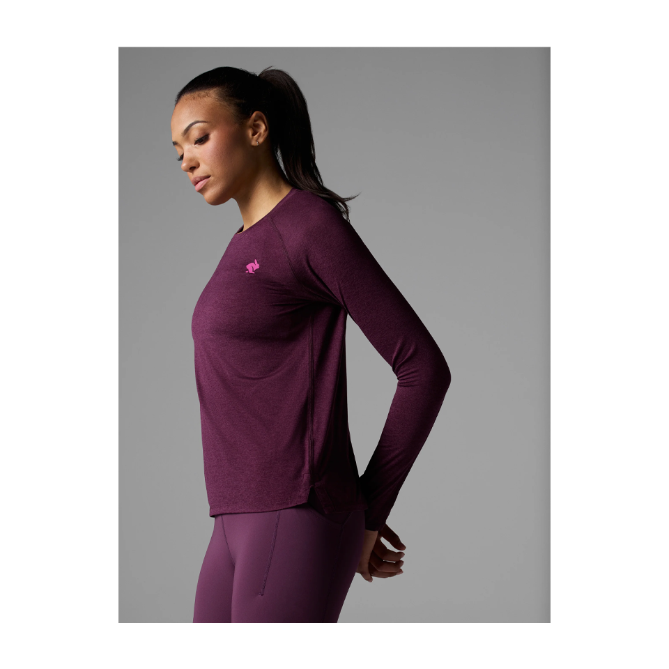 rabbit Women's W EZ Tee LS Mauve