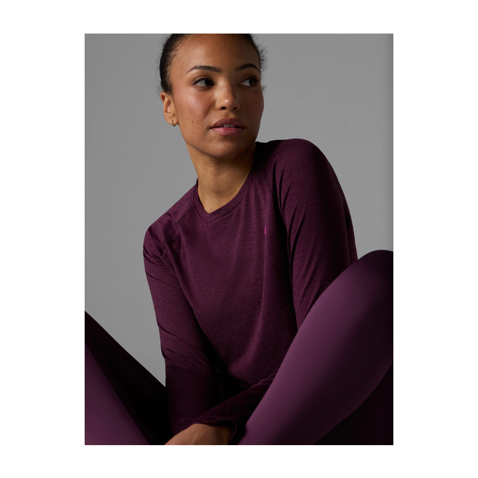 rabbit Women's W EZ Tee LS Mauve