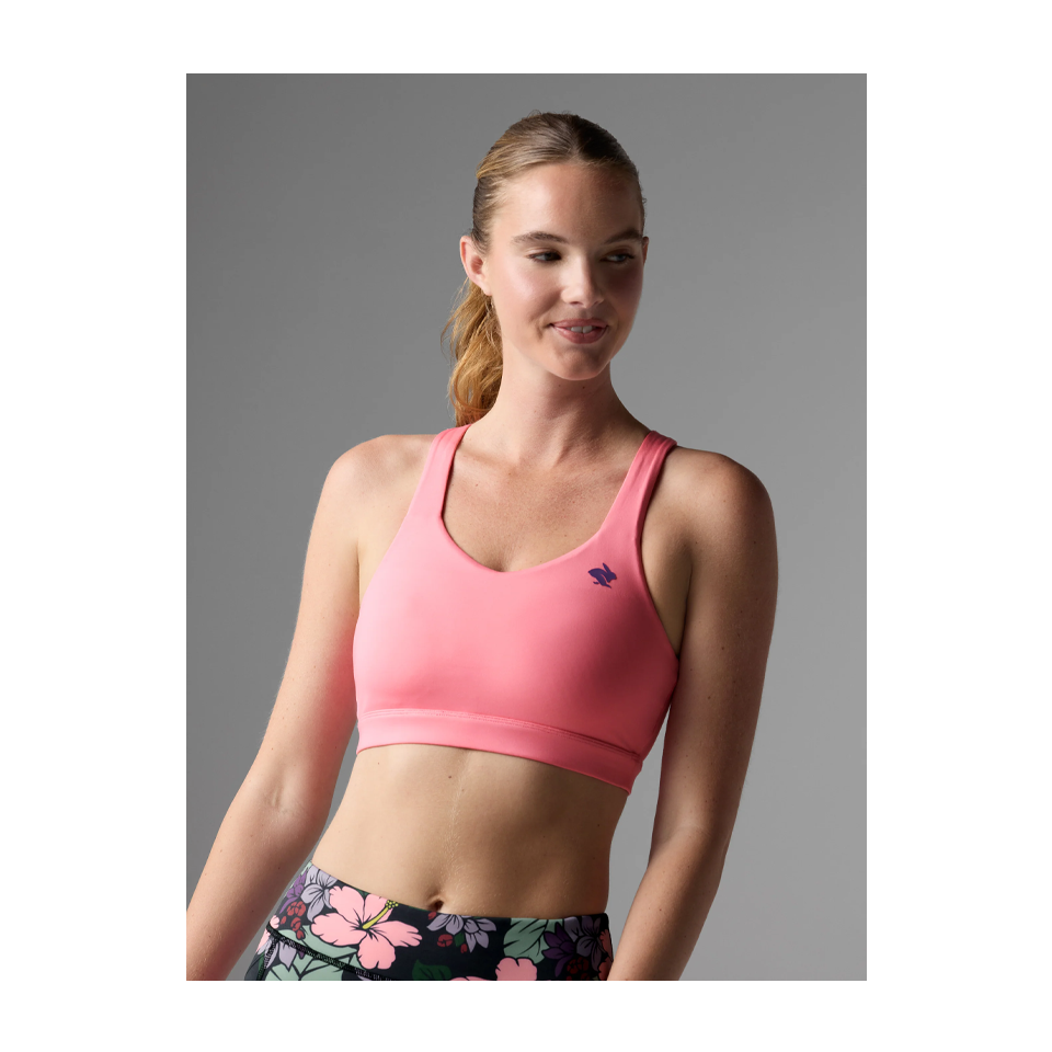 rabbit Women's Strappy Pocket Bra Strawberry Pink