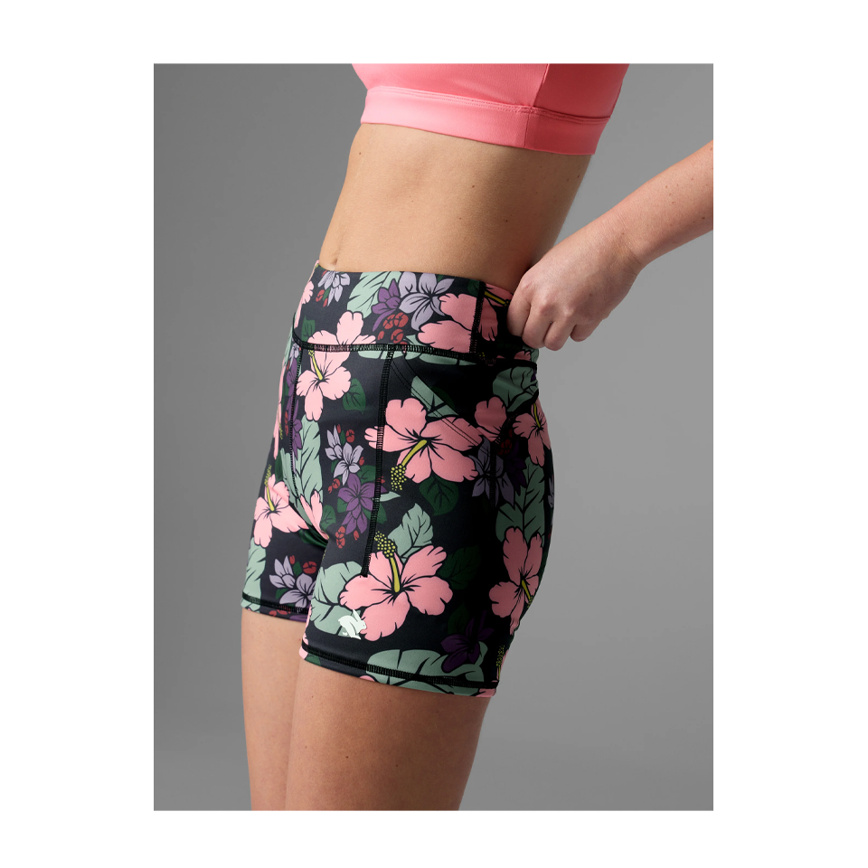 rabbit Women's Speed Leggy Short Hibiscus Floral