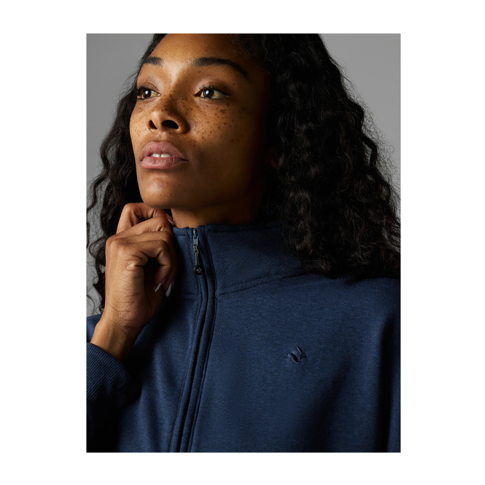 rabbit Women's Go-To Half Zip Dress Blues