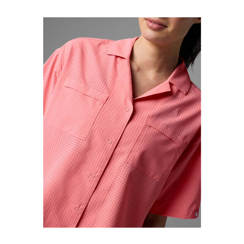 rabbit Women's High Country Relaxed SS Strawberry Pink
