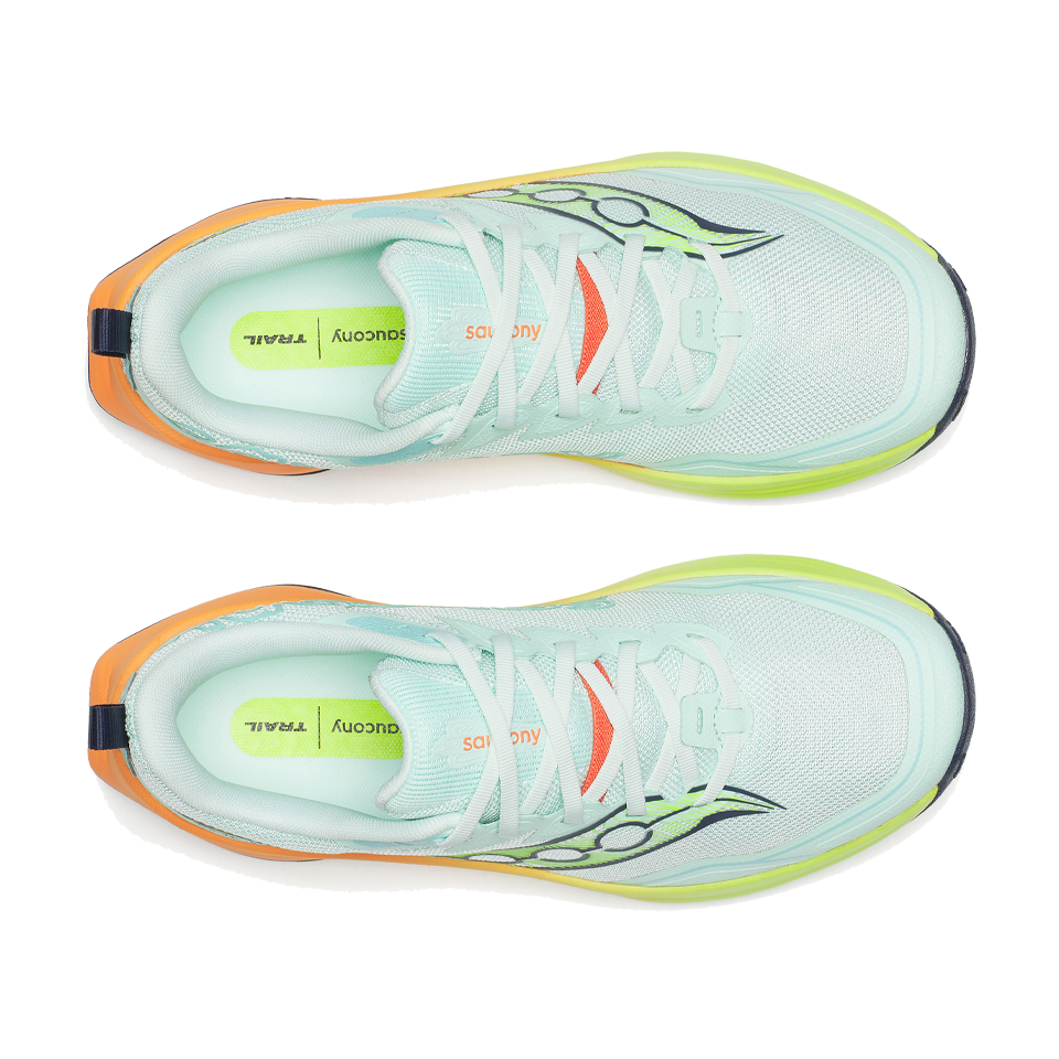 Saucony Women's Peregrine 16 Aqua/Citron